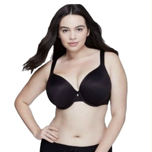 Lane Bryant Cacique Bra Intuition Full Coverage Lined Black 42DD - Picture 2 of 10